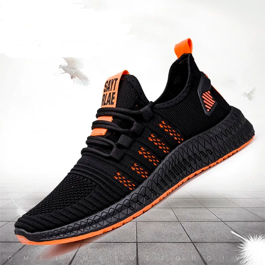 Men’s Lightweight Breathable Sneakers – Casual Lace-Up Walking Shoes