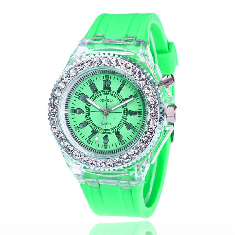 MULTI COLOR LED LUMINOUS FASHION WATCH