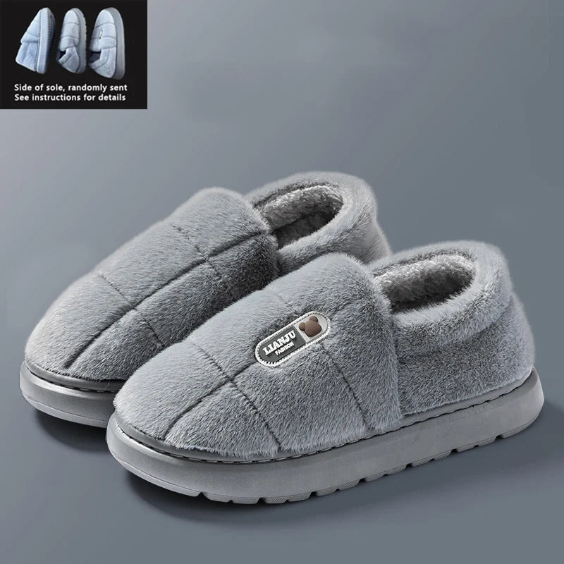 Luxury Plush Indoor Slippers for Men & Women β Soft Warm Anti-Slip Winter Comfort