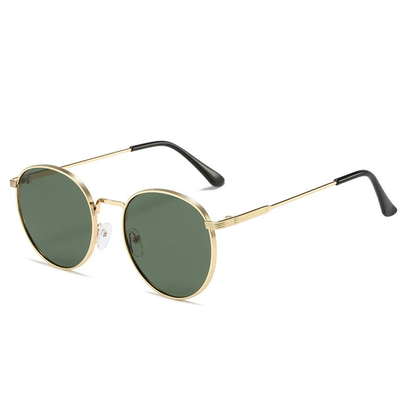Retro Circular Sunglasses for Men & Women β Classic Metal Frame Shades