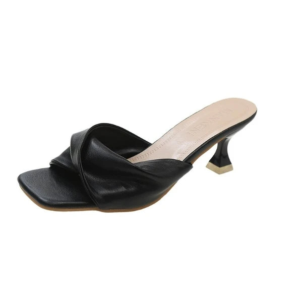 Elegant High Heel Platform Sandals with Sleek Minimal Party Style