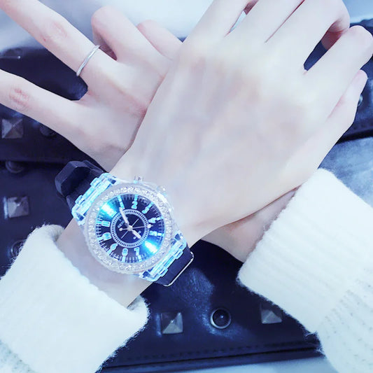 MULTI COLOR LED LUMINOUS FASHION WATCH