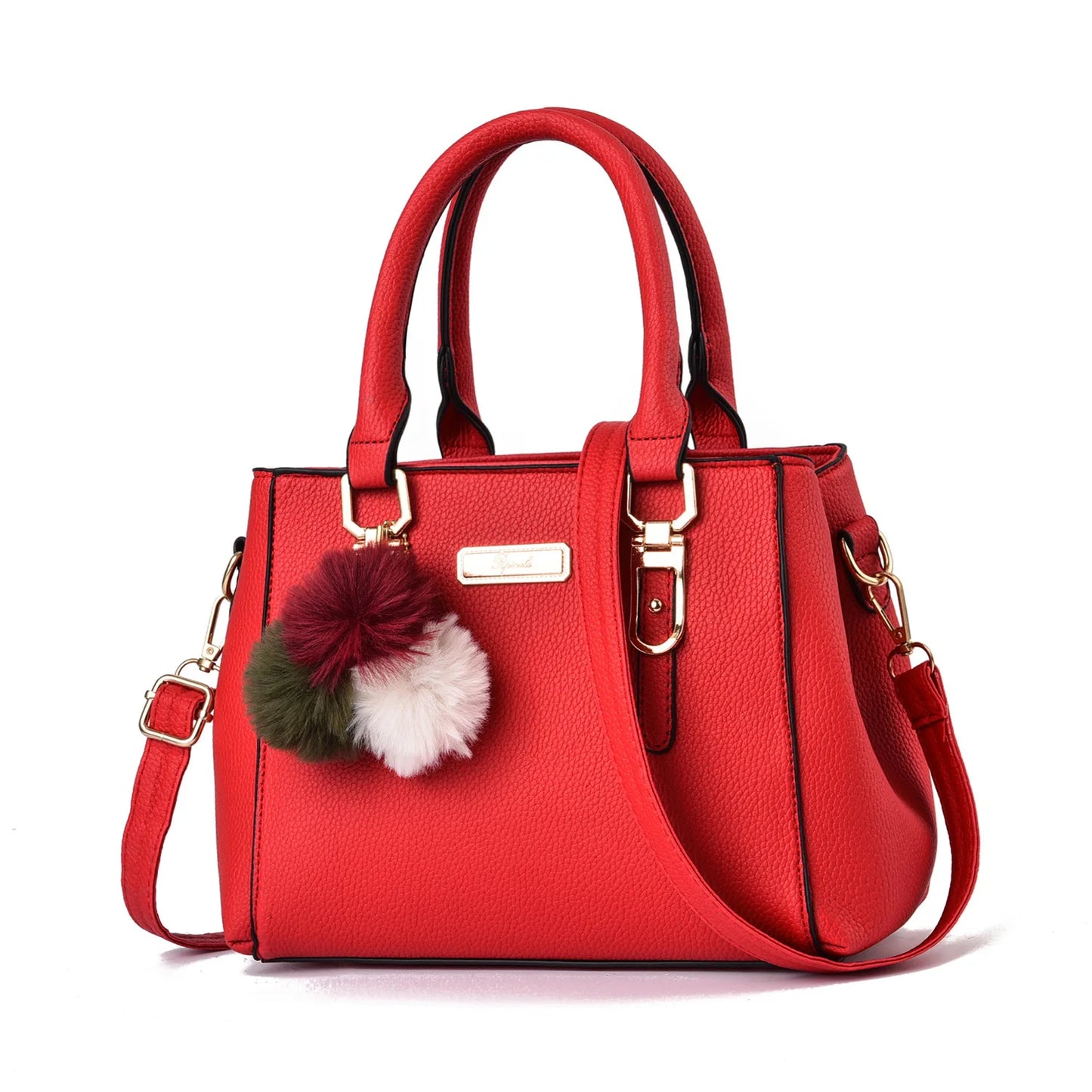 Large Capacity Leather Shoulder Bag โ Elegant Womenโs Casual Handbag