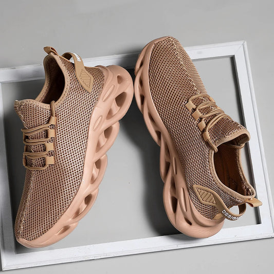 Everyday Lace-Up Sneakers with Simple Comfortable Casual Fit Design