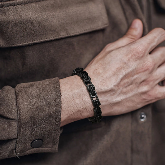 Everyday Stainless Steel Chain Bracelet for Modern Men’s Fashion