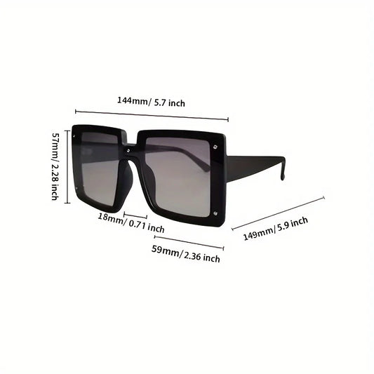 Oversized Square Luxury Fashion Sunglasses for Men and Women