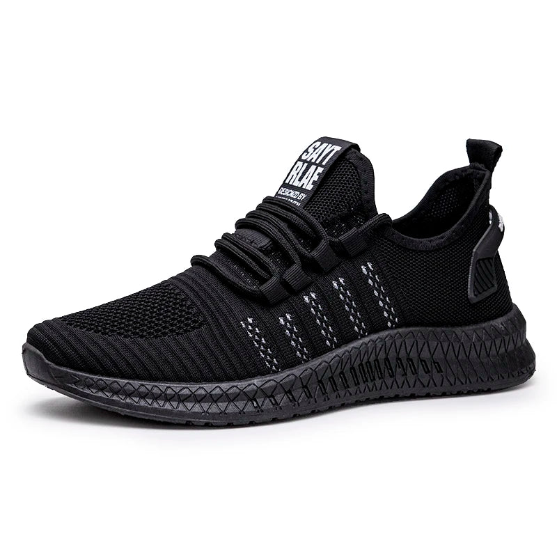 Men’s Lightweight Breathable Sneakers – Casual Lace-Up Walking Shoes
