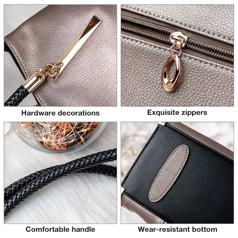 Luxury Leather Top Handle Bag – Spacious Designer Women’s Handbag
