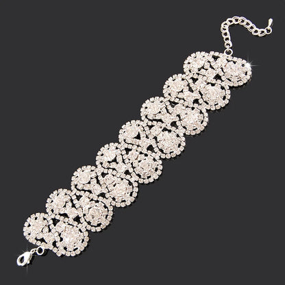 Luxury Zircon Charm Bracelet – 925 Silver Crystal Elegance Jewelry