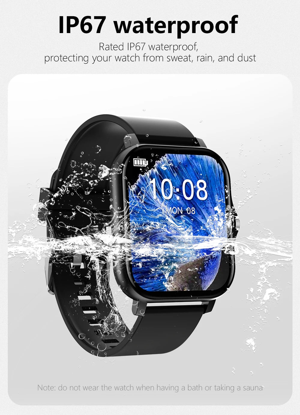 Smart Fitness Watch with Call Function – Health & Activity Tracker