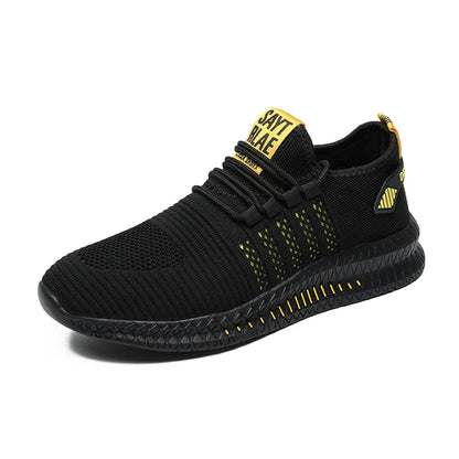 Men’s Lightweight Breathable Sneakers – Casual Lace-Up Walking Shoes