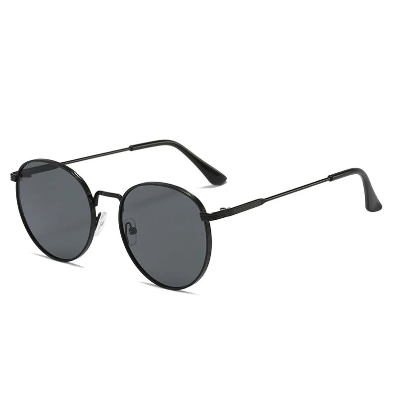 Retro Circular Sunglasses for Men & Women – Classic Metal Frame Shades