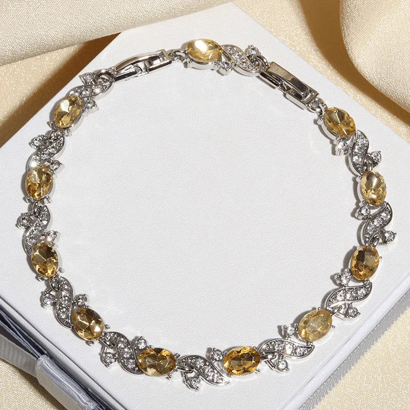 Exquisite Charm Strand Bracelet – Color Crystal Fashion Women Party Jewelry