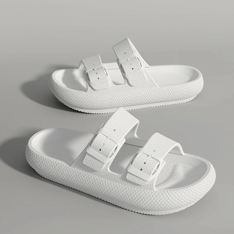 Minimal Outdoor Slide Sandals with Soft Cushioned Sole