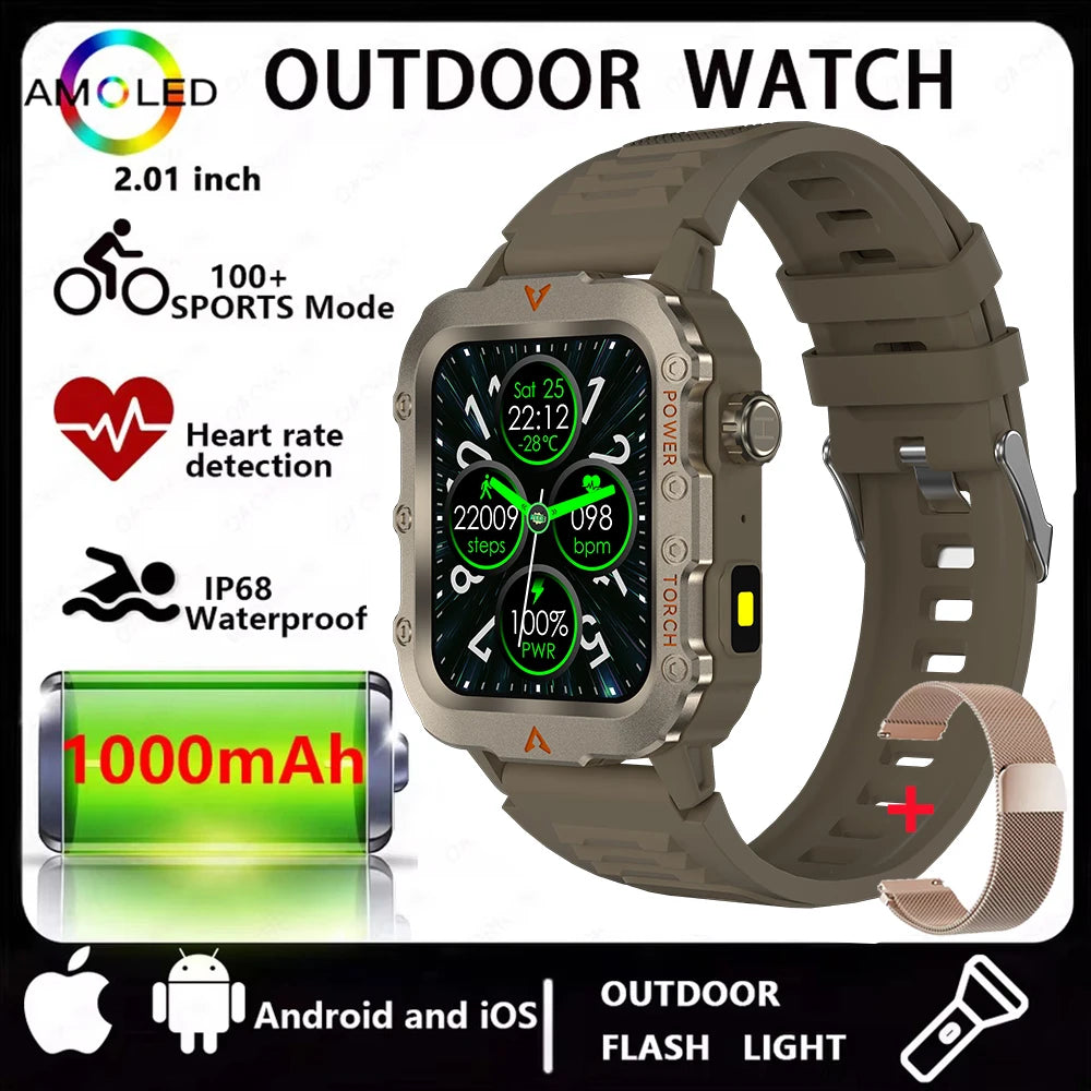 Modern Sports Smartwatch with Bluetooth Calls & Multi Function Display