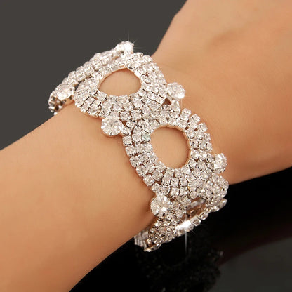 Luxury Zircon Charm Bracelet – 925 Silver Crystal Elegance Jewelry