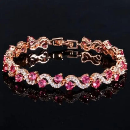 Exquisite Charm Strand Bracelet – Color Crystal Fashion Women Party Jewelry
