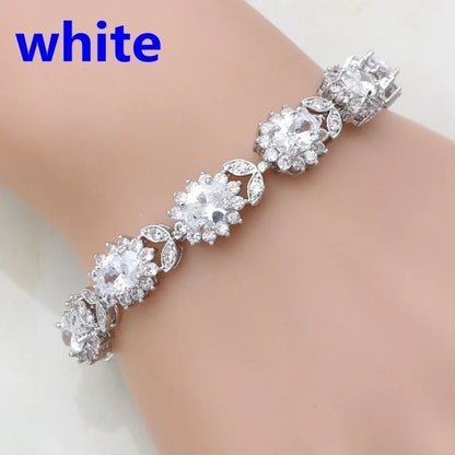 Exquisite Charm Strand Bracelet – Color Crystal Fashion Women Party Jewelry