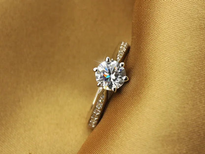 Classic Luxury CZ Ring – 925 Sterling Silver Women Jewelry