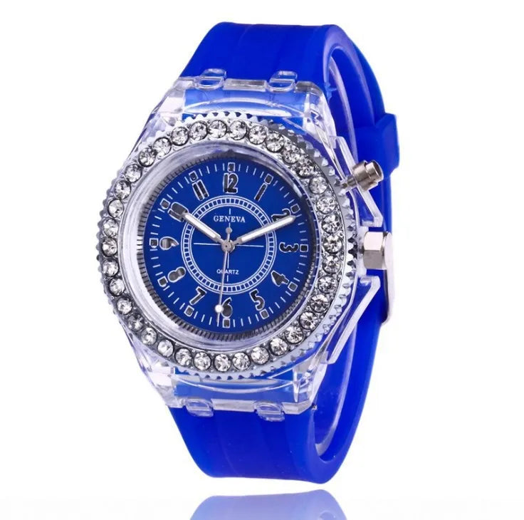 Everyday LED Light Silicone Watch – Unisex Casual Glow Wristwatch