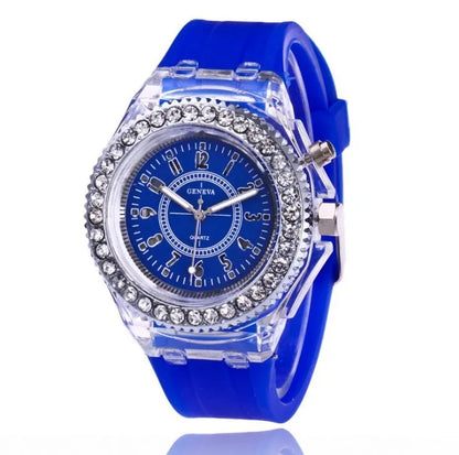Everyday LED Light Silicone Watch – Unisex Casual Glow Wristwatch