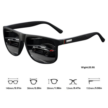 Classic Square Polarized Sunglasses – Lightweight Outdoor Style