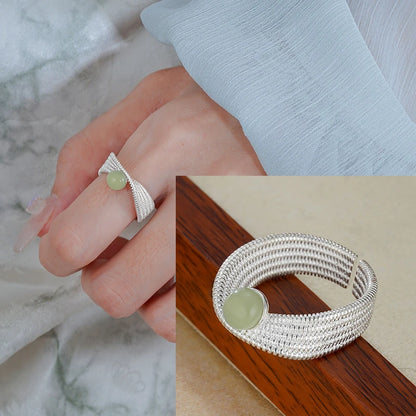 MODERN 925 STERLING SILVER HEART RING