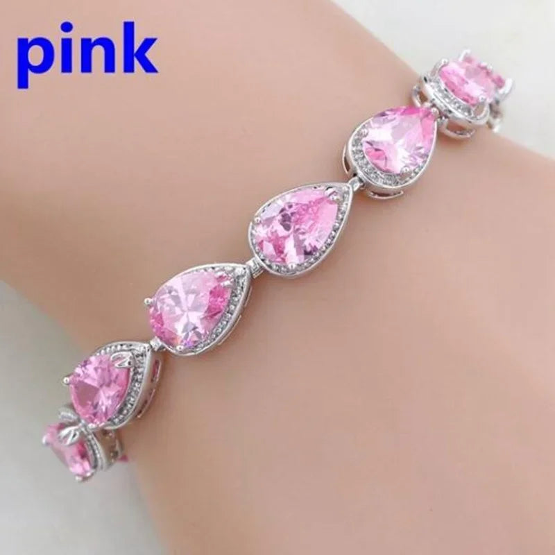 Exquisite Charm Strand Bracelet – Color Crystal Fashion Women Party Jewelry