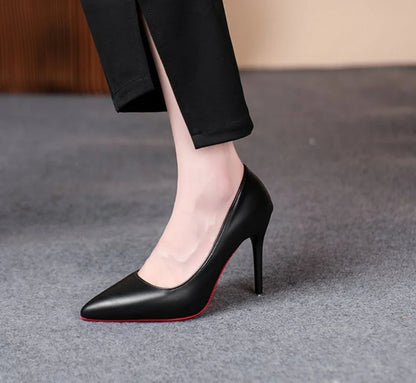 CLASSIC ELEGANT RED SOLE INSPIRED HIGH HEEL PUMPS