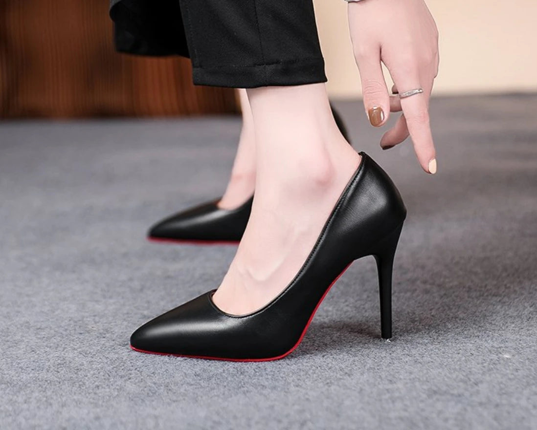 CLASSIC ELEGANT RED SOLE INSPIRED HIGH HEEL PUMPS