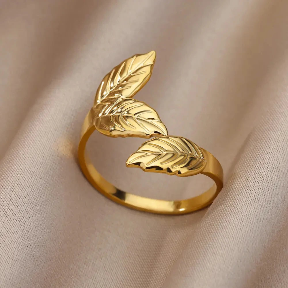 Classic Wedding Couple Rings – Gold Tone Stainless Steel Band Set