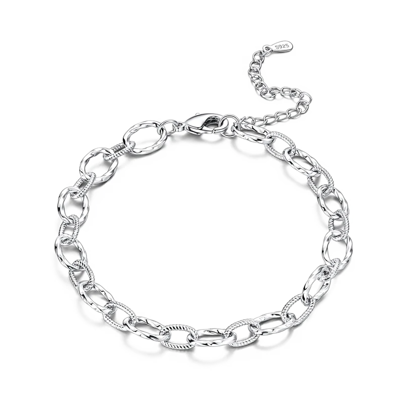 Elegant Heart Charm Bracelet – 925 Silver DIY Beads Jewelry