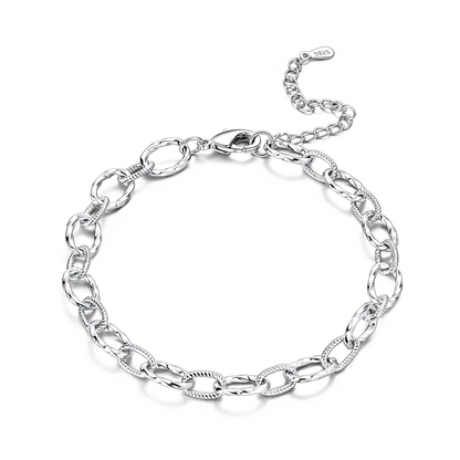 Elegant Heart Charm Bracelet – 925 Silver DIY Beads Jewelry