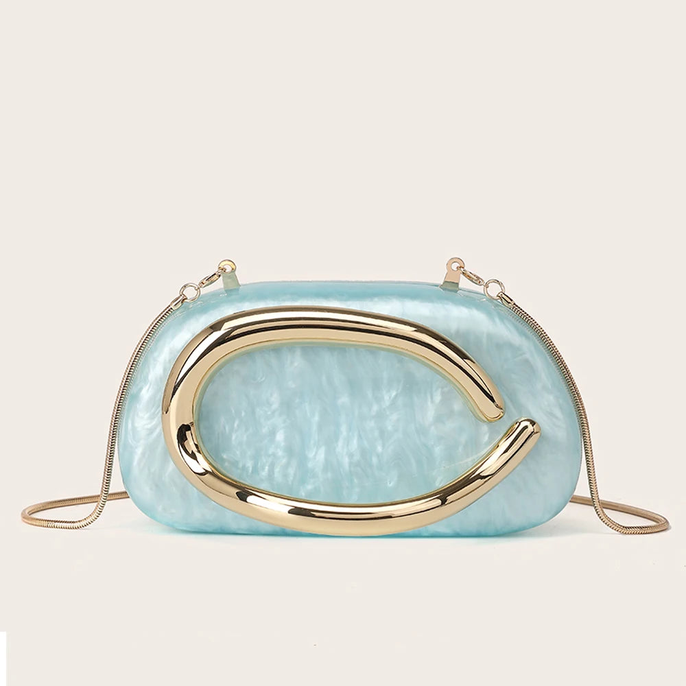 Sophisticated Women’s Clutch Purse – Glamorous Gold-Tone Bag for Special Occasions