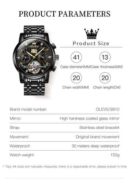 Luxury Automatic Men's Watch – Classic Mechanical Design