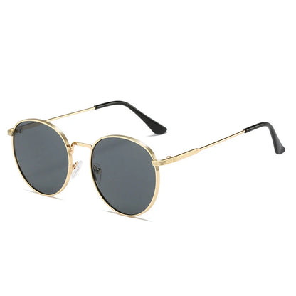 Retro Circular Sunglasses for Men & Women – Classic Metal Frame Shades