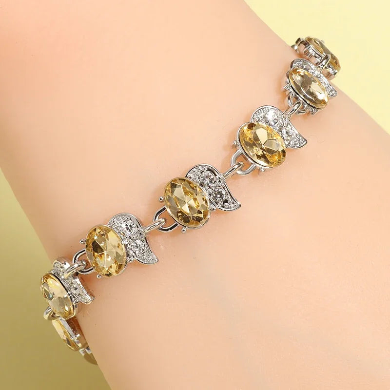 Exquisite Charm Strand Bracelet – Color Crystal Fashion Women Party Jewelry