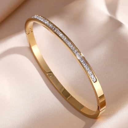Elegant Stack Bangles Set – Sparkling Fashion Women Bracelet Gift