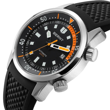 Professional 200M Automatic Diver Watch – Sapphire Luminous Steel Edition