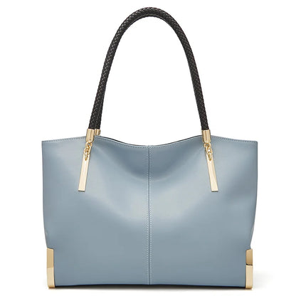 Luxury Leather Top Handle Bag – Spacious Designer Women’s Handbag