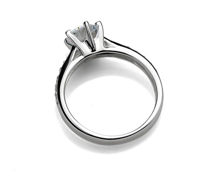 Classic Luxury CZ Ring – 925 Sterling Silver Women Jewelry