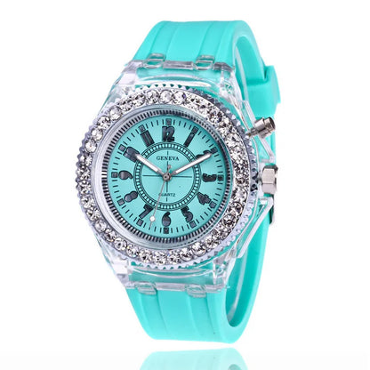 MULTI COLOR LED LUMINOUS FASHION WATCH