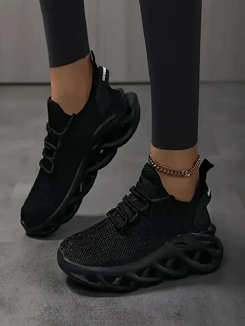 Everyday Lace-Up Sneakers with Simple Comfortable Casual Fit Design