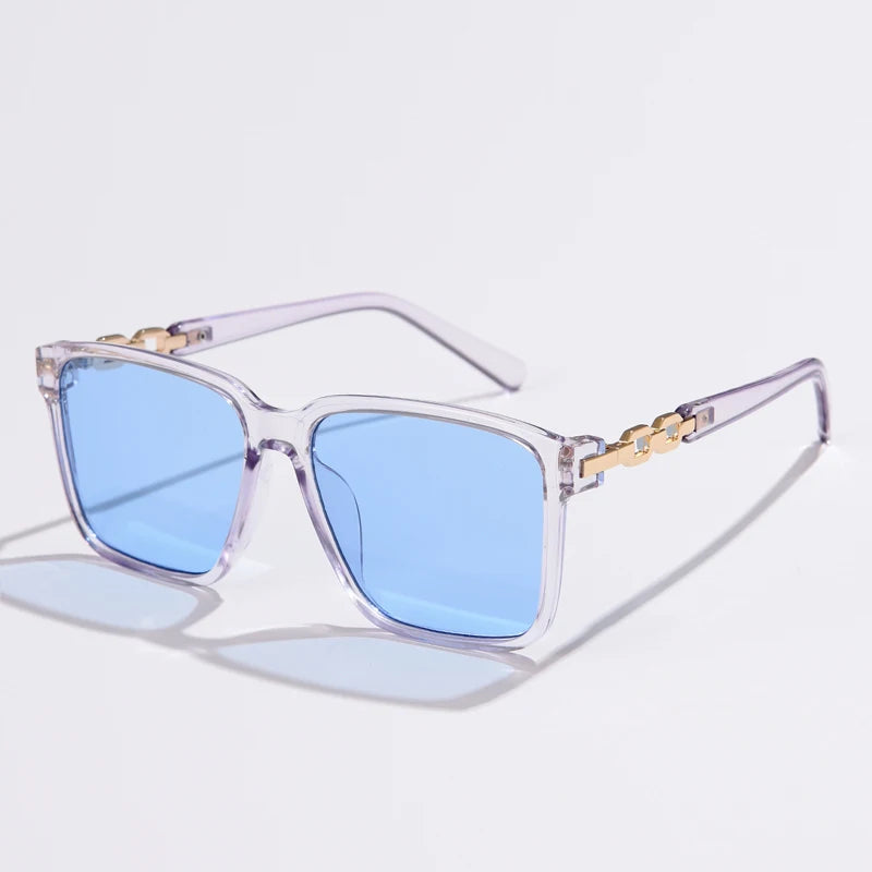Modern Square Gradient Cycling Sunglasses with UV Protection for Women