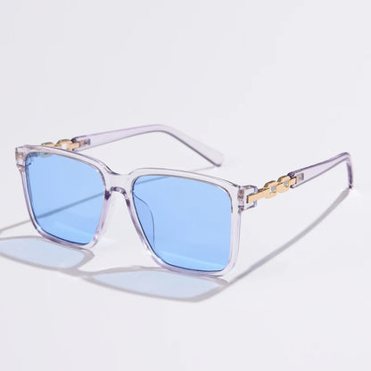 Modern Square Gradient Cycling Sunglasses with UV Protection for Women