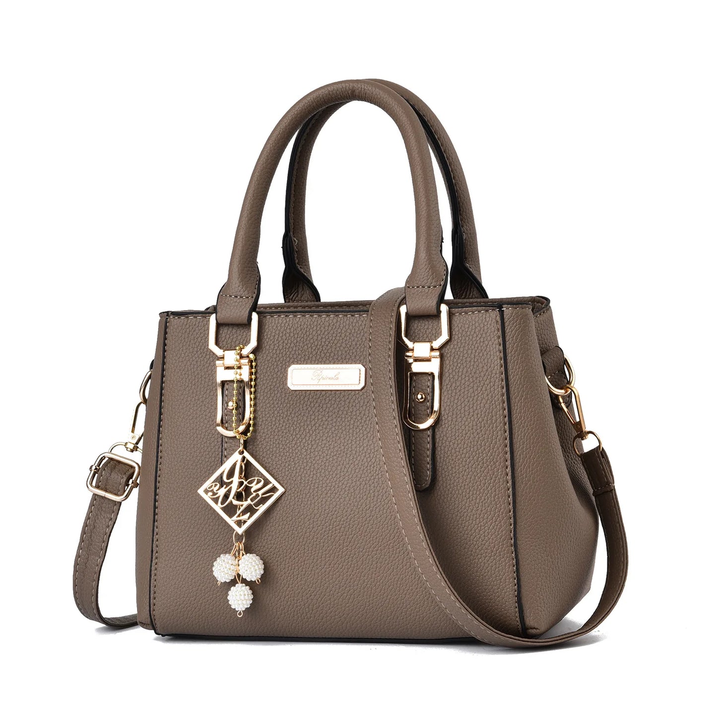Large Capacity Leather Shoulder Bag – Elegant Women’s Casual Handbag