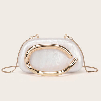 Sophisticated Women’s Clutch Purse – Glamorous Gold-Tone Bag for Special Occasions