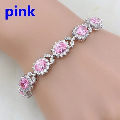 Exquisite Charm Strand Bracelet – Color Crystal Fashion Women Party Jewelry