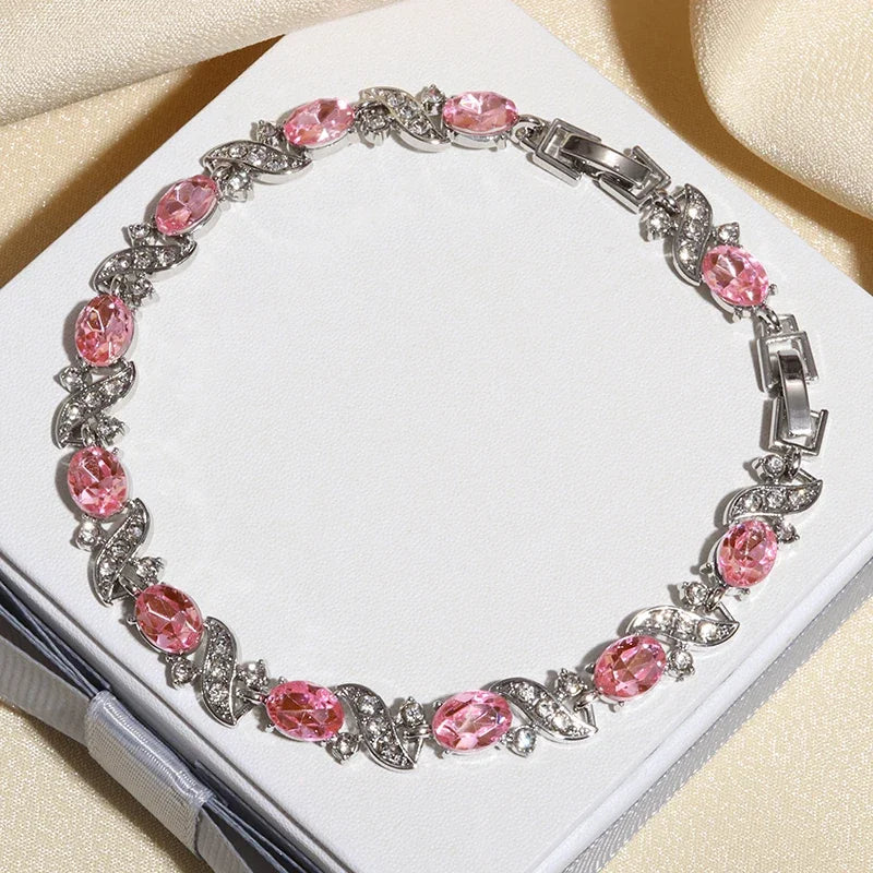 Exquisite Charm Strand Bracelet – Color Crystal Fashion Women Party Jewelry