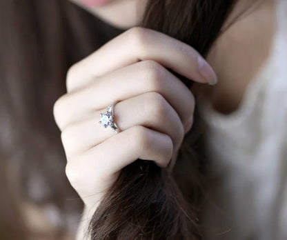 Classic Luxury CZ Ring – 925 Sterling Silver Women Jewelry